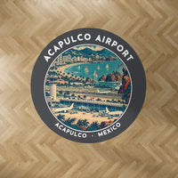 Thumbnail for Acapulco International Airport (ACA) Carpets - Carpet Round - Badge - Dark Gray