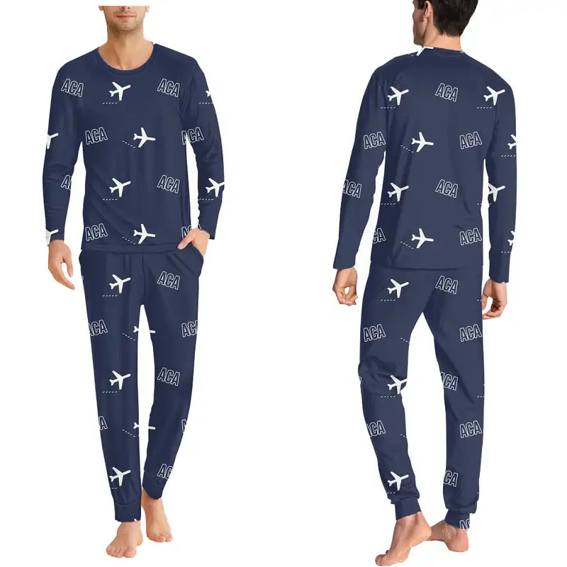 Acapulco International Airport (ACA) Pajamas - Men Pajamas - Navy Blue