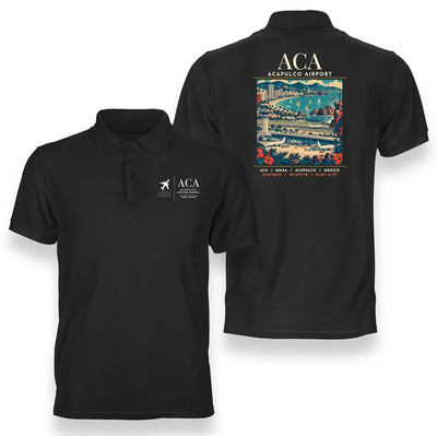 ACA - Poster - Double-Side Polo - Black