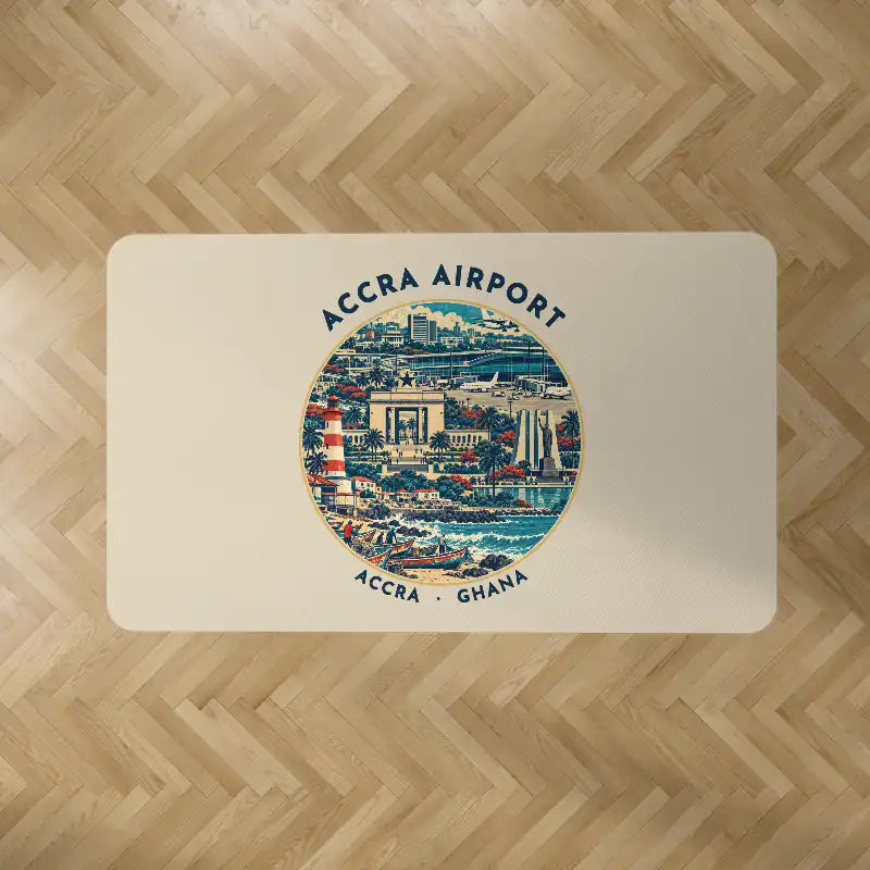 Accra International Airport (ACC) Carpets - Carpet Rectangle - Badge - Beige V2