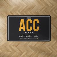 Thumbnail for Accra International Airport (ACC) Carpets - Carpet Rectangle - ID Tag - Black V2