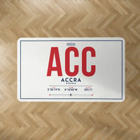 Thumbnail for Accra International Airport (ACC) Carpets - Carpet Rectangle - ID Tag - White V2