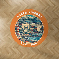 Thumbnail for Accra International Airport (ACC) Carpets - Carpet Round - Badge - Orange