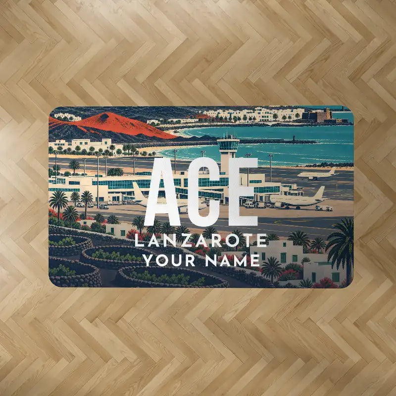 César Manrique-Lanzarote Airport (ACE) Carpets - Carpet Rectangle - Scene + Name V2