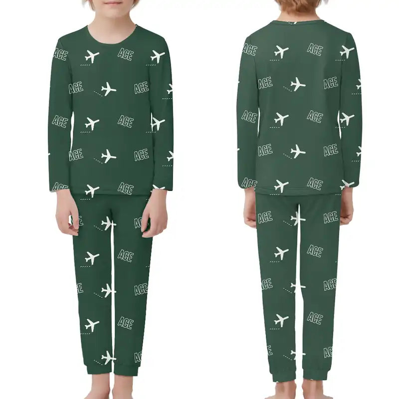 César Manrique-Lanzarote Airport (ACE) Pajamas - Children Pajamas - Dark Green