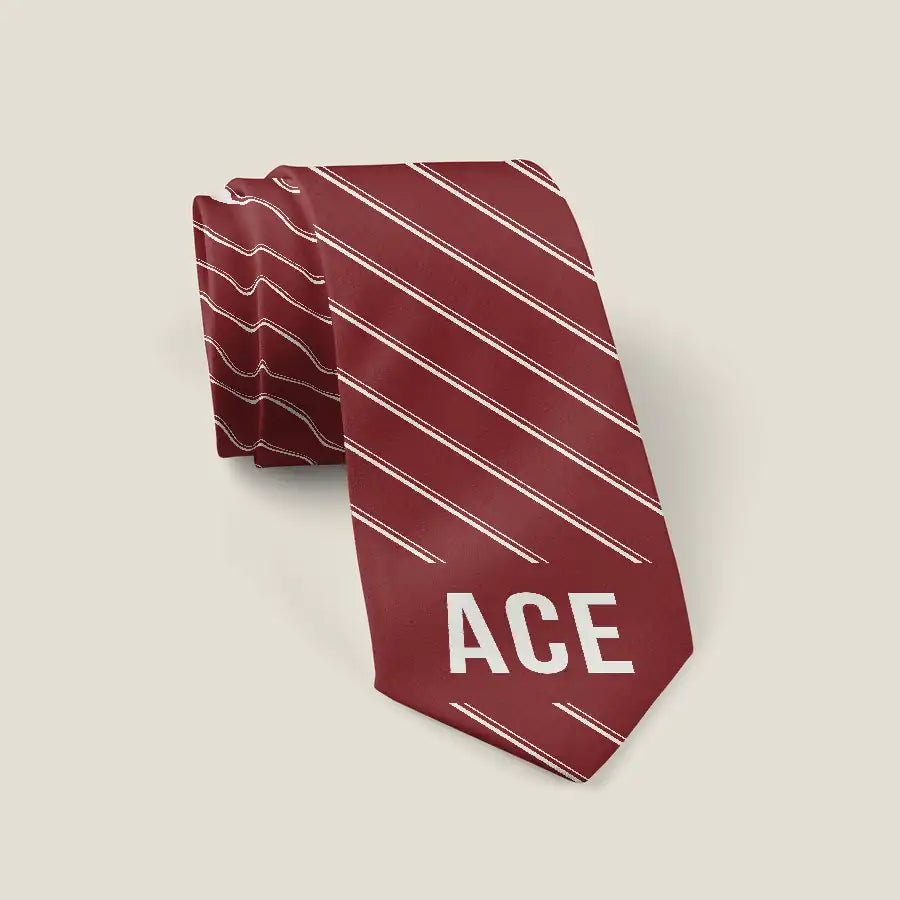 César Manrique-Lanzarote Airport (ACE) Ties - Tie - Stripe - Dark Red