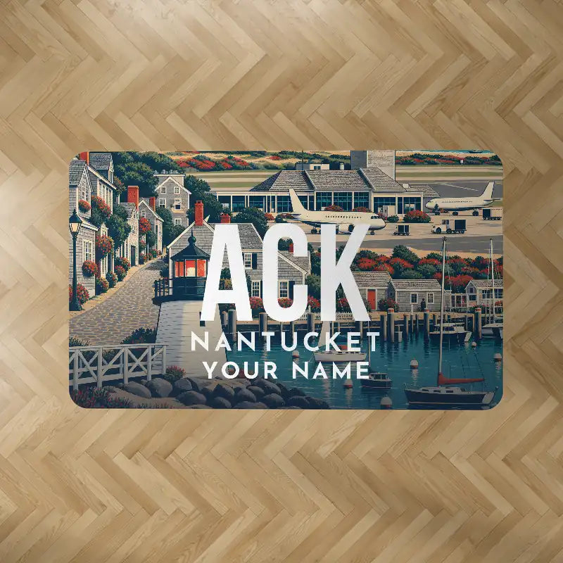 Nantucket Memorial Airport (ACK) Carpets - Carpet Rectangle - Scene + Name V2