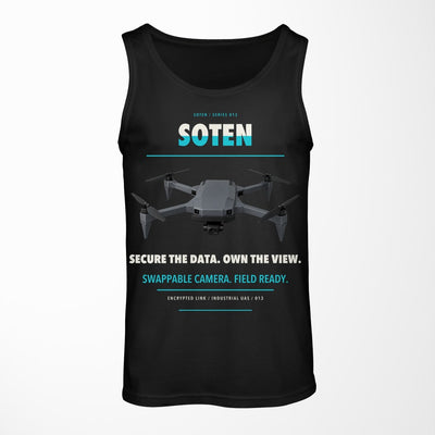 ACSL SOTEN design on black tank top