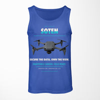 Thumbnail for ACSL SOTEN design on blue tank top
