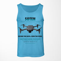Thumbnail for ACSL SOTEN design on sky blue tank top