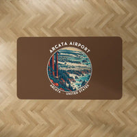 Thumbnail for California Redwood Coast-Humboldt County Airport (ACV) Carpets - Carpet Rectangle - Badge - Brown V2