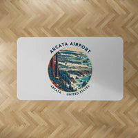 Thumbnail for California Redwood Coast-Humboldt County Airport (ACV) Carpets - Carpet Rectangle - Badge - Light Gray V2