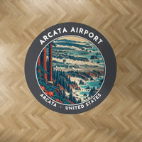 Thumbnail for California Redwood Coast-Humboldt County Airport (ACV) Carpets - Carpet Round - Badge - Dark Gray V2