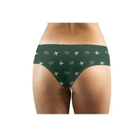 Thumbnail for California Redwood Coast-Humboldt County Airport (ACV) Women Panties - Pattern - Dark Green - Back