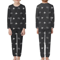 Thumbnail for Adana Sakirpasa Airport (ADA) Pajamas - Children Pajamas - Black