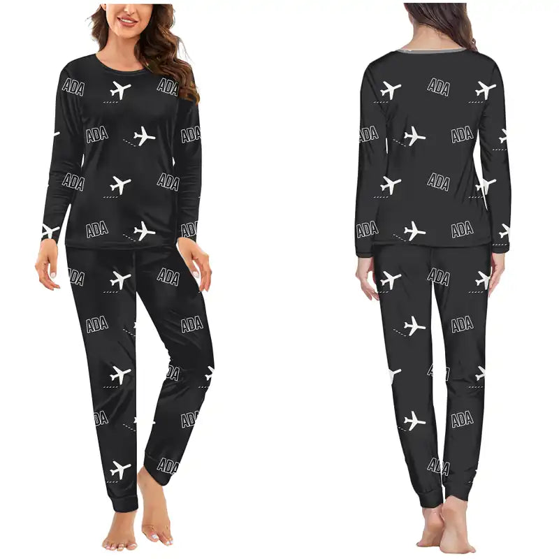 Adana Sakirpasa Airport (ADA) Pajamas - Women Pajamas - Black