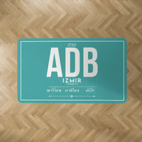 Thumbnail for Izmir Adnan Menderes Airport (ADB) Carpets - Carpet Rectangle - ID Tag - Turquoise V2
