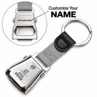 Thumbnail for ADB - Seat Belt Key Chain - Customizable Boarding Pass - Gray