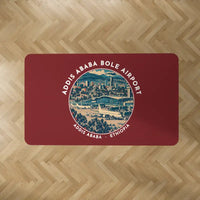 Thumbnail for Addis Ababa Bole International Airport (ADD) Carpets - Carpet Rectangle - Badge - Dark Red V2