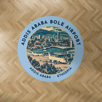 Thumbnail for Addis Ababa Bole International Airport (ADD) Carpets - Carpet Round - Badge - Light Blue V2