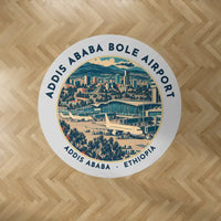 Thumbnail for Addis Ababa Bole International Airport (ADD) Carpets - Carpet Round - Badge - Light Gray V2