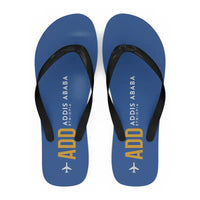 Thumbnail for Addis Ababa Bole International Airport (ADD) Slippers & Flip Flops - Slippers - Flip Flops - Code - Blue