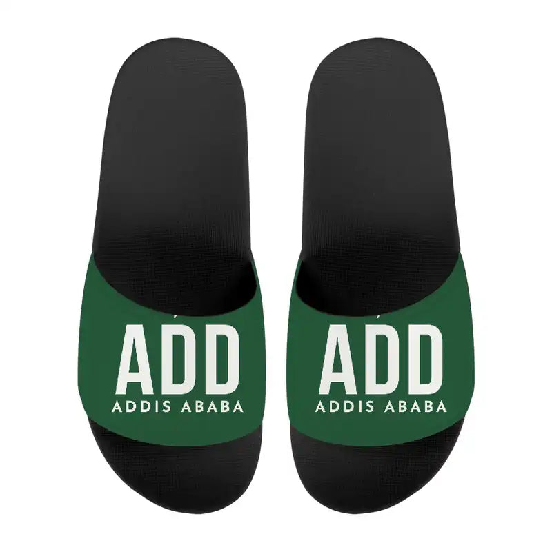 Addis Ababa Bole International Airport (ADD) Slippers & Flip Flops - Slippers - Sport - Code - Green