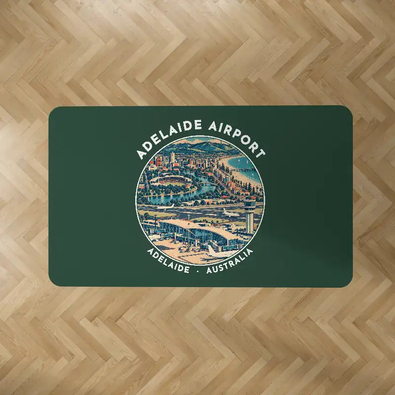 Adelaide Airport (ADL) Carpets - Carpet Rectangle - Badge - Dark Green