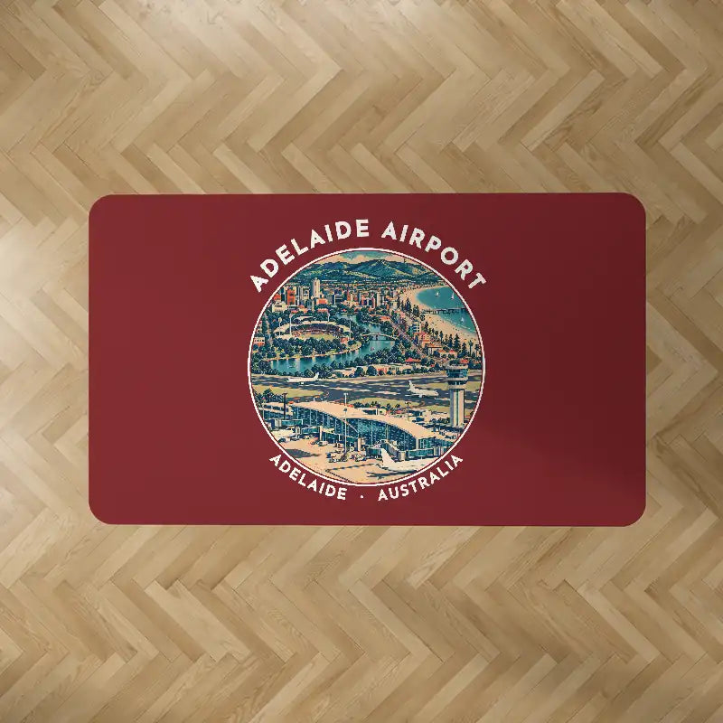Adelaide Airport (ADL) Carpets - Carpet Rectangle - Badge - Dark Red
