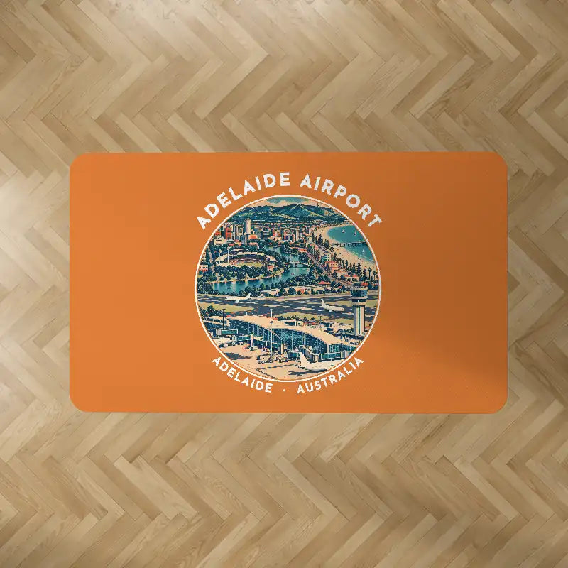 Adelaide Airport (ADL) Carpets - Carpet Rectangle - Badge - Orange