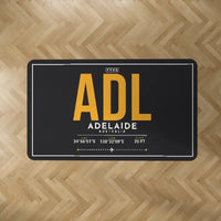 Thumbnail for Adelaide Airport (ADL) Carpets - Carpet Rectangle - ID Tag - Black