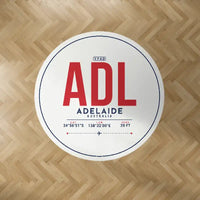 Thumbnail for Adelaide Airport (ADL) Carpets - Carpet Round - ID Tag - White