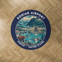 Thumbnail for Kodiak Airport (ADQ) Carpets - Carpet Round - Badge - Dark Blue V2