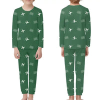 Thumbnail for Kodiak Airport (ADQ) Pajamas - Children Pajamas - Green