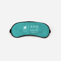 Thumbnail for Kodiak Airport (ADQ) Sleep Masks - Sleep Mask - Front - Turquoise