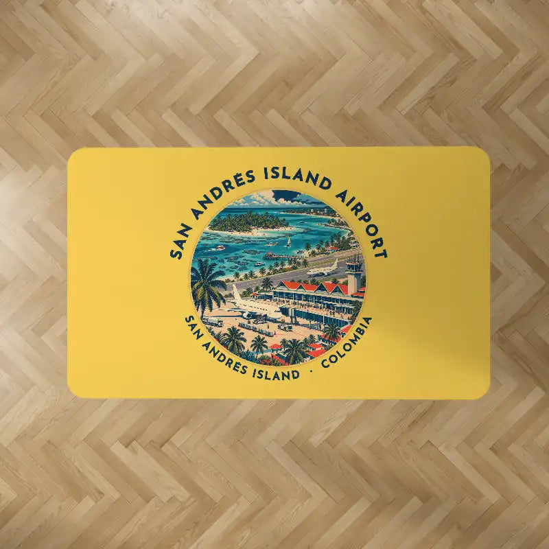 Gustavo Rojas Pinilla International Airport (ADZ) Carpets - Carpet Rectangle - Badge - Yellow V2