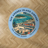 Thumbnail for Gustavo Rojas Pinilla International Airport (ADZ) Carpets - Carpet Round - Badge - Light Blue V2