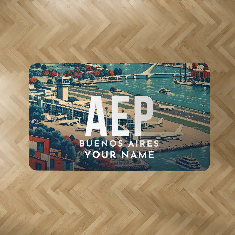 Aeroparque Jorge Newbery (AEP) Carpets - Carpet Rectangle - Scene + Name