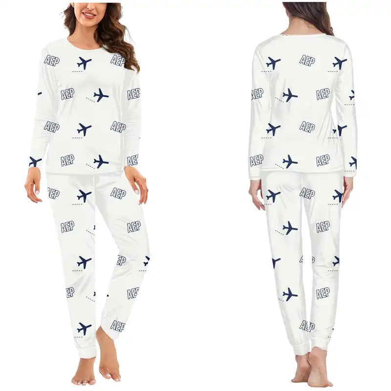 Aeroparque Jorge Newbery (AEP) Pajamas - Women Pajamas - White