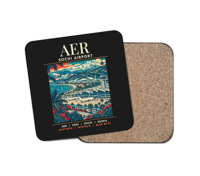 AER - Poster - Coaster - Black