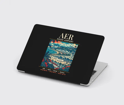AER - Poster - MacBook Case - Black
