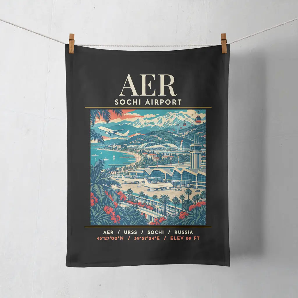 AER - Poster - Towel - Black