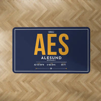 Thumbnail for Ålesund Airport (AES) Carpets - Carpet Rectangle - ID Tag - Dark Blue V2