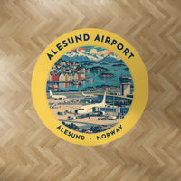 Thumbnail for Ålesund Airport (AES) Carpets - Carpet Round - Badge - Yellow V2