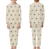 Thumbnail for Ålesund Airport (AES) Pajamas - Children Pajamas - Beige
