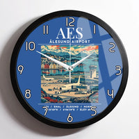 Thumbnail for AES - Poster - Wall Clock Framed - Blue