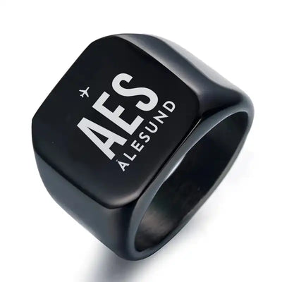 Ålesund Airport (AES) Rings - Ring - Black