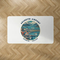 Thumbnail for Akureyri Airport (AEY) Carpets - Carpet Rectangle - Badge - White V2