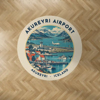 Thumbnail for Akureyri Airport (AEY) Carpets - Carpet Round - Badge - Beige V2