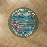 Thumbnail for Akureyri Airport (AEY) Carpets - Carpet Round - Badge - Green Army V2